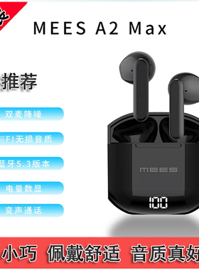 MEES A2Max降噪蓝牙耳机动圈 嗨fi高清无损 喇叭长续航 舒适耳机