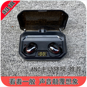 声音好 ANC主动降噪 蓝牙5.2 带电量显示  x10 入耳式 蓝牙耳机