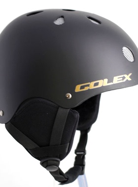 外贸工厂特价GOLEX儿童成人专业滑雪头盔可调节保暖护耳S2多尺码