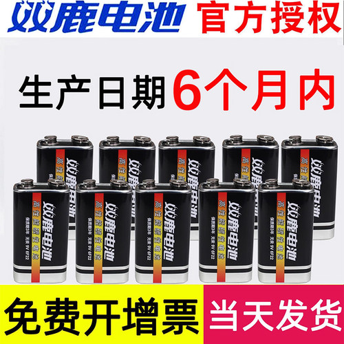 双鹿9v电池碳性6f22麦克风玩具车