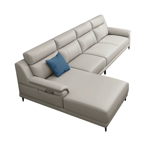 Современный и минималистичный кожаный диван, воловья кожа