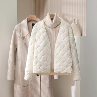 嘉兴平湖冬季新款内穿内搭配大衣白鸭绒轻薄羽绒服女内胆打底外套