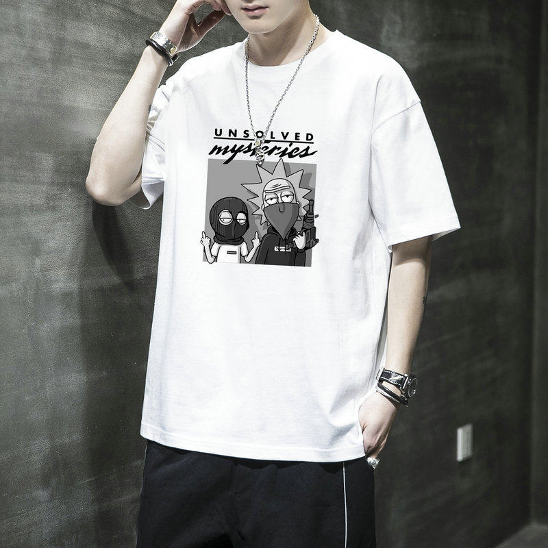 男士短袖t恤打底衫純棉T桖體恤半截袖潮流2021夏季潮牌