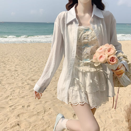 【DearYN】轻透仿天丝防晒衬衫