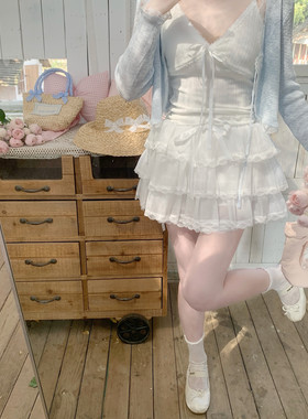 【Dear YN】温柔法式 超仙气多层蛋糕裙网纱蓬蓬裙A字仙女短裙新