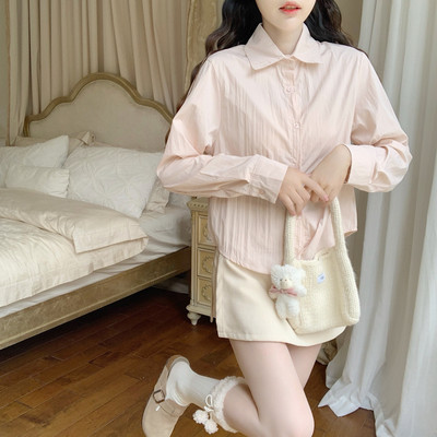 【DearYN】百搭韩系多色衬衫女