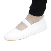 帆布套脚白球鞋 免 女学生舞蹈鞋 上海回力体操芭蕾白一带小白鞋 包邮