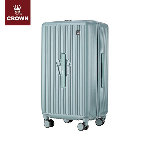 CROWN/皇冠行李拉杆箱女25寸拉链旅行密码箱C-F2021H