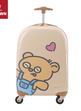 CROWN皇冠Minions儿童拉杆箱多功能遛娃儿童行李旅行箱5238