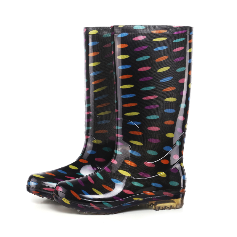 水晶雨鞋时尚时尚高筒