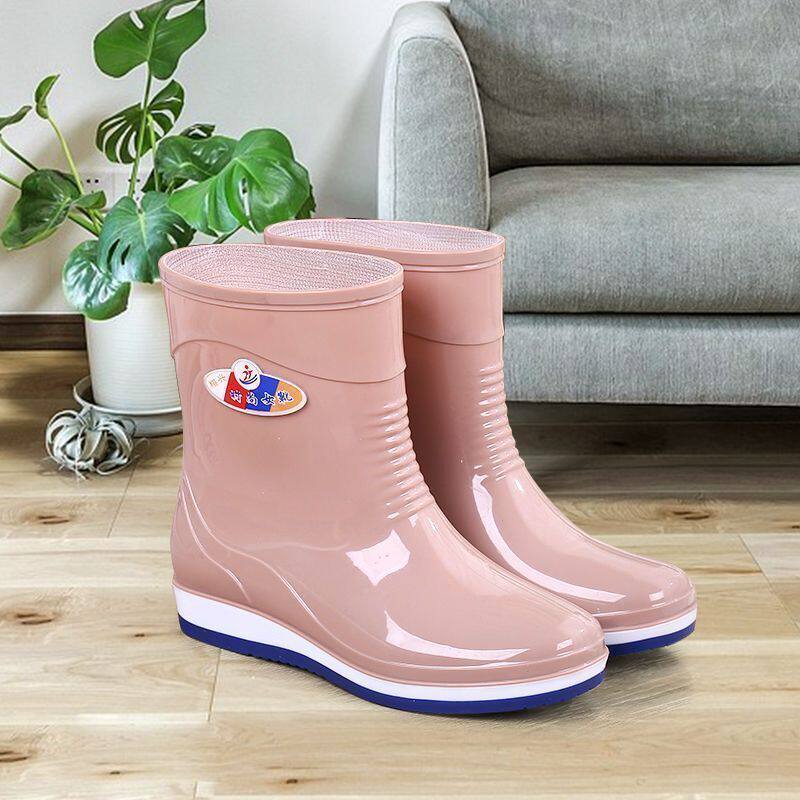 水鞋女平低成人中筒雨鞋女加绒短筒时尚夏水靴女防滑雨靴女防水鞋,女鞋,雨鞋,淘宝优惠券,粉丝福利购,淘宝优惠卷