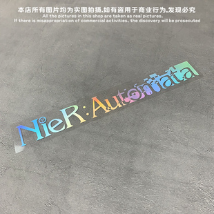 GM镂空车贴 尼尔机械纪元2B小姐姐单机主机游戏PS4steam汽车贴纸