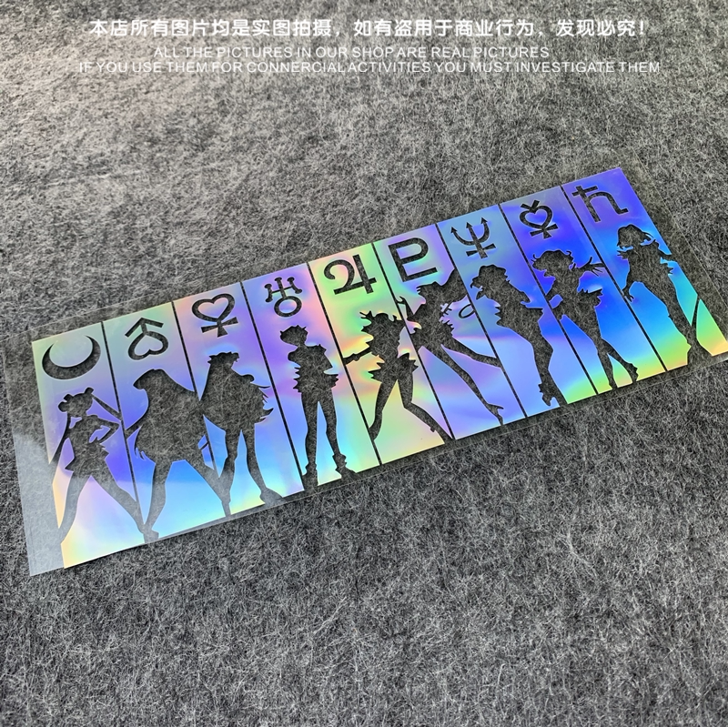 新版美少女新增全体成员箱包贴纸