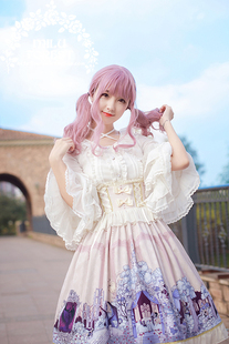 【清仓特价】【麋鹿森林】原创Lolita 沉睡魔咒 高腰半裙 中裙