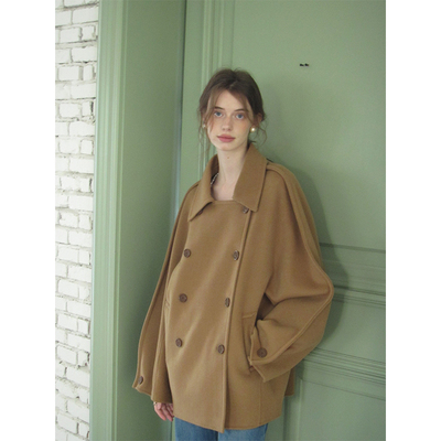 ZHUYIYI简约短款羊绒毛呢外套