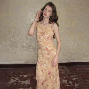 高级感碎花薄纱背心式 新款 连衣裙女设计感 11点上新 ZHUYIYI