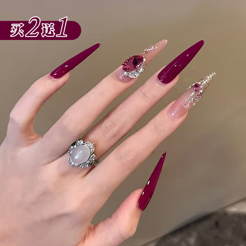 紫色甲油胶紫红色2026新款美甲店专用玫红色梅子色黑加仑紫葡萄紫