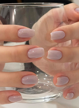 香芋紫色甲油胶纯色2026新款淡紫色浅紫色灰紫色美甲店烤灯专用