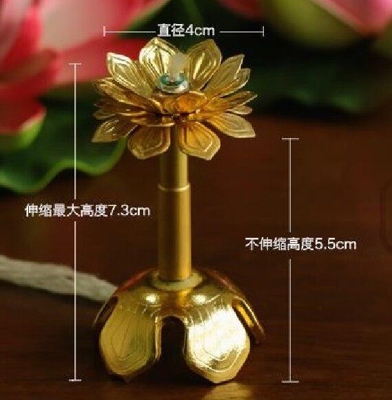 自制寺庙长明灯酥油灯莲花灯佛具用品可伸缩灯芯架婚庆活动佛堂