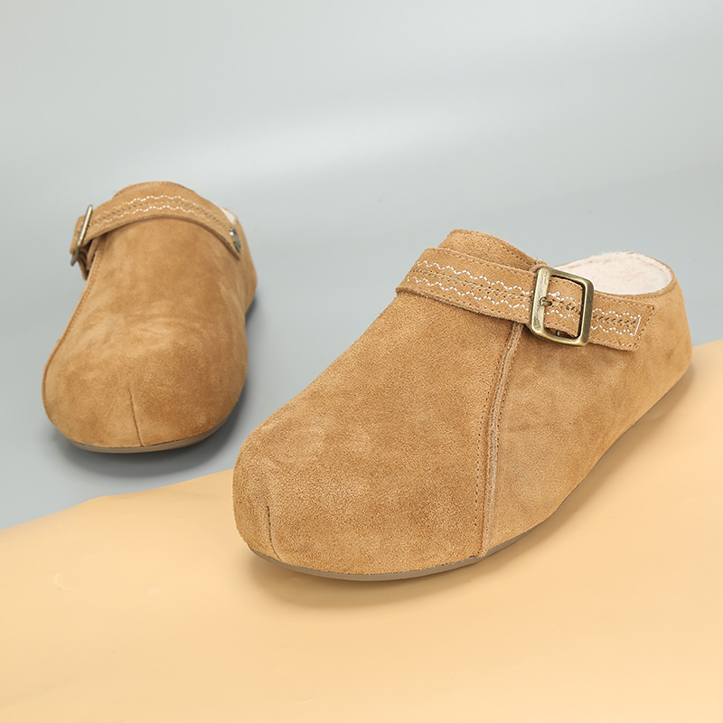 大码女鞋冬季新款2025勃肯拖