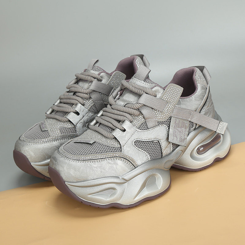 大码女鞋41-43春季新款老爹鞋女圆头透气百搭厚底运动休闲鞋,女鞋,时尚休闲鞋,淘宝优惠券,粉丝福利购,淘宝优惠卷