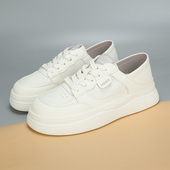 女鞋 厚底小白鞋 大码 432026春季 新款 女轻便透气系带休闲鞋 百搭