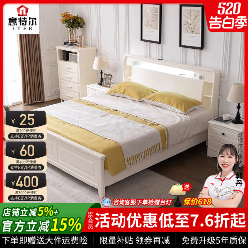 可充电欧式风卧室家具多功能