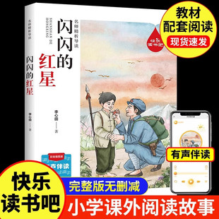 书籍小学生革命爱国教育故事书籍抗日英雄故事书读物儿童闪闪 闪闪 五六年级小学语文课外阅读红色经典 书 红心 红星正版
