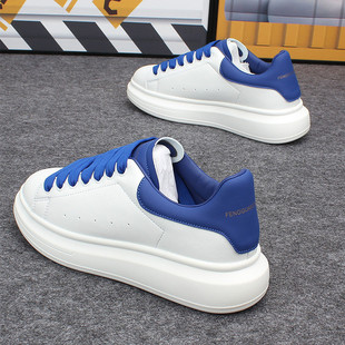 男鞋2025春季新款韩版潮流麦昆厚底小白鞋男透气百搭休闲情侣板鞋