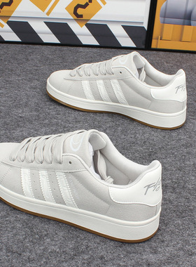 2024春季新款低帮情侣板鞋男女学生潮流百搭德训鞋防滑运动休闲鞋