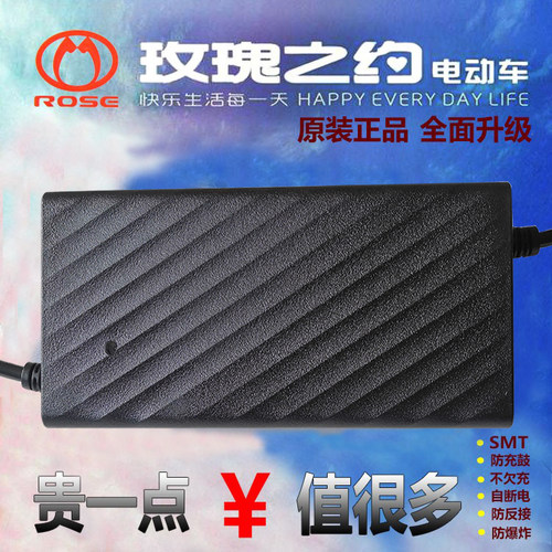 玫瑰之约电动车原装充电器36V48V60V64V72V80V84V96V108V120V正品 - 封面