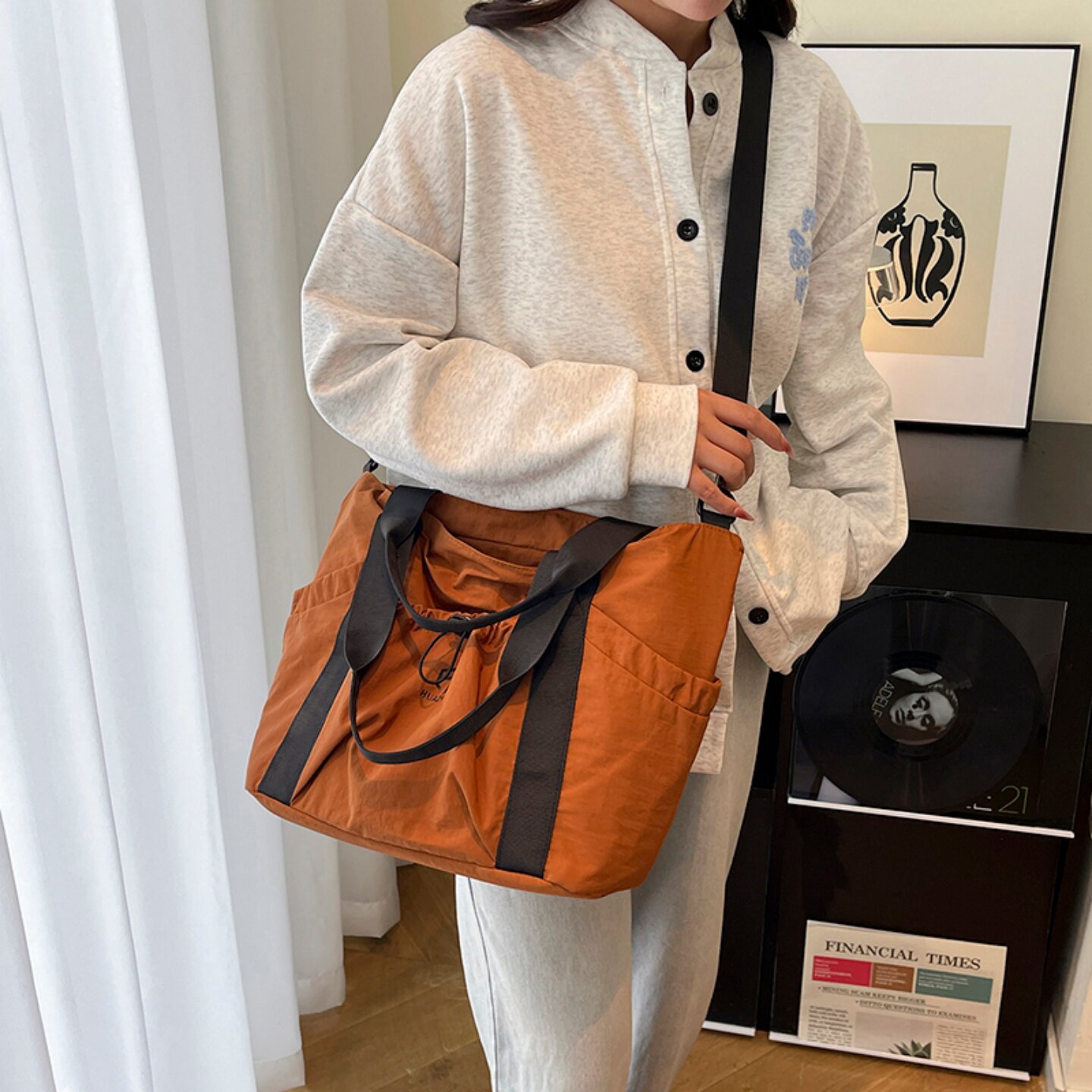 出差旅游纯色运动物品收纳高级感