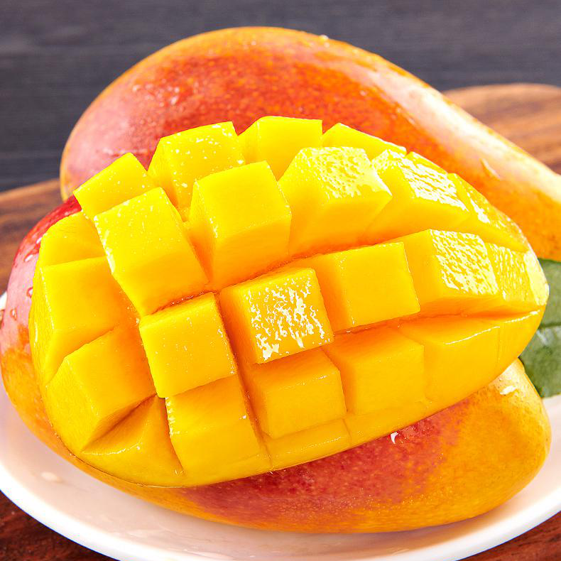 四川攀枝花彩虹芒 爱文芒果新鲜5斤吉禄芒新鲜水果当季整箱苹果芒