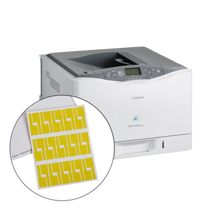 安汛A4纸机房线缆标签纸网线通信机房网络电线固定资产F型P型刀型标贴数据线光纤数据线标贴激光机不干胶打印