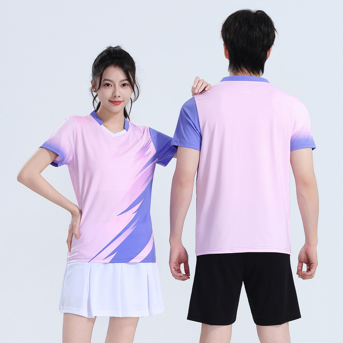 新款羽毛球服套装男女气排球服运动服速干训练服比赛队服定制印字