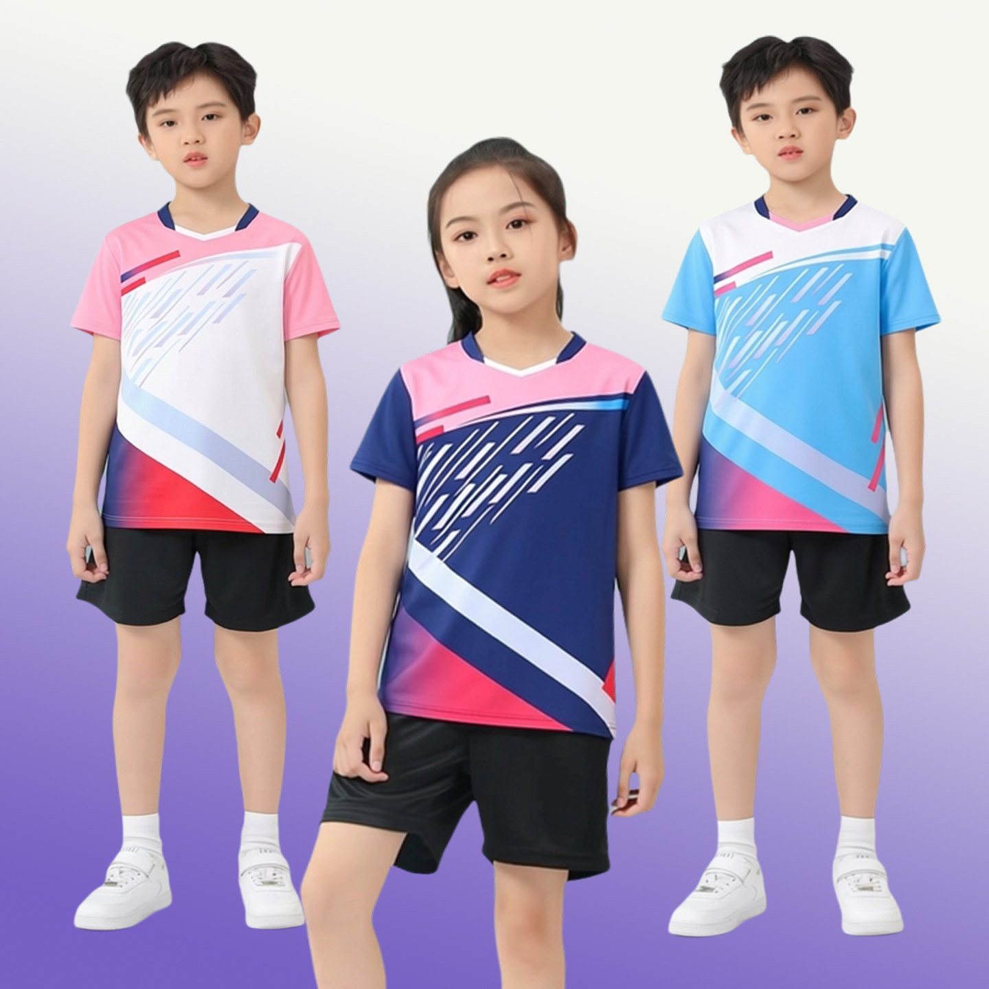 新款儿童羽毛球服男女童乒乓球服