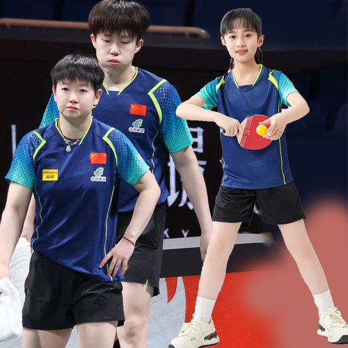 小学生乒乓球服套装儿童短袖