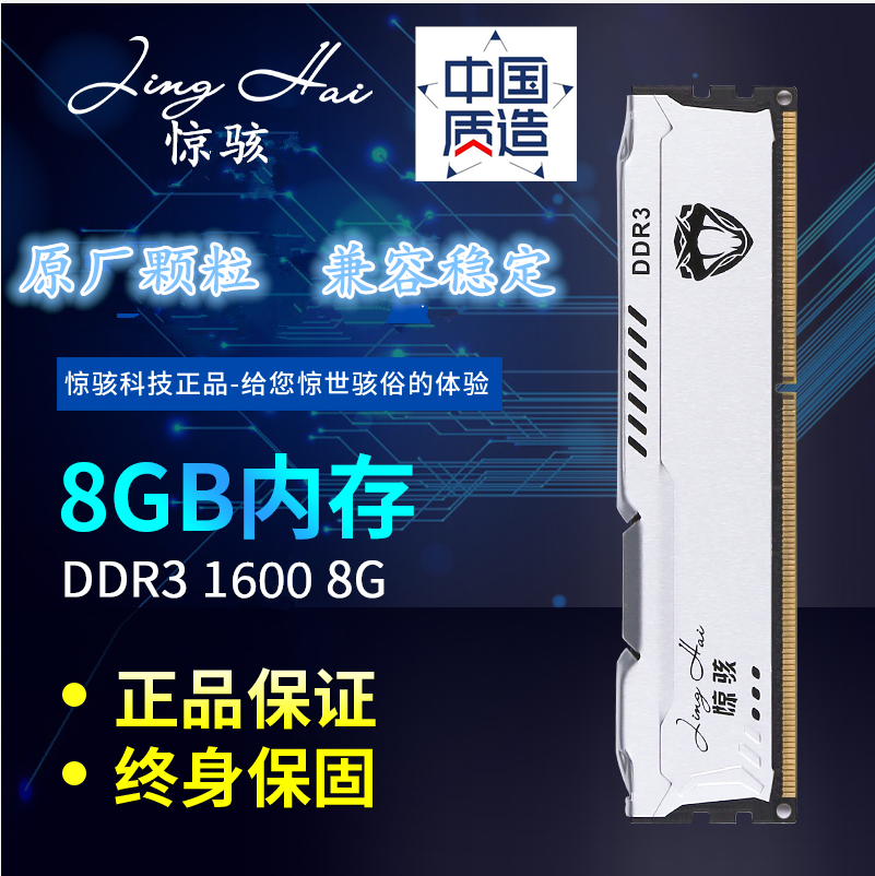 惊骇骇客4G 8G DDR3 1600 PC3-12800U台式机游戏内存条兼容1333-封面