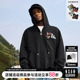 休闲外套帽衫 美式 上衣 拉链连帽卫衣男女情侣春秋季 MEDM魔术贴开衫