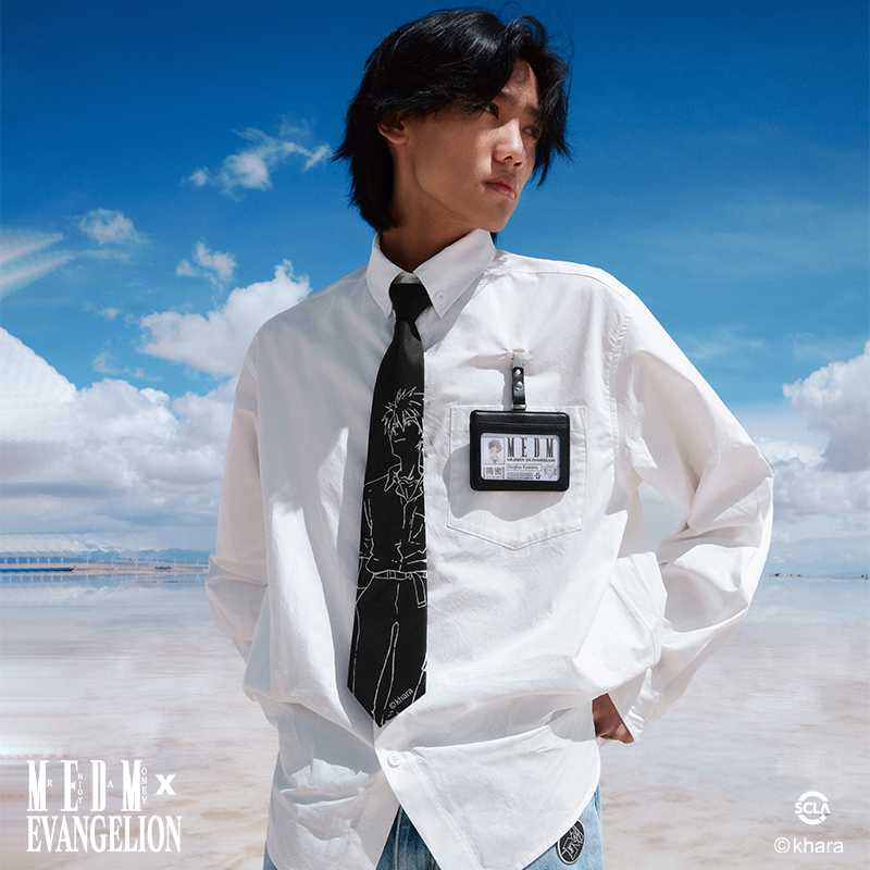 MEDMxEVA联名校服铭牌衬衫