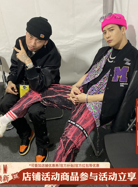 MEDM外套男女潮情侣装潮流宽松春秋美式棒球服夹克王嘉尔同款上衣