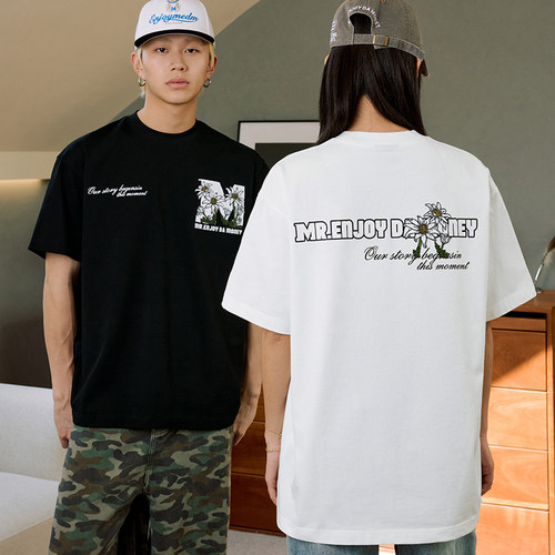 MEDM25SS大M手绘雏菊短袖