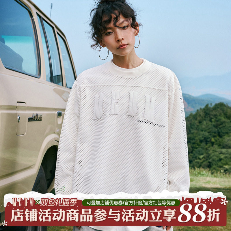 MEDM24SS四字网格长袖T恤