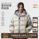 MEDM 保暖加厚面包服情侣外套 白鸭绒简约连帽透明休闲羽绒服美式