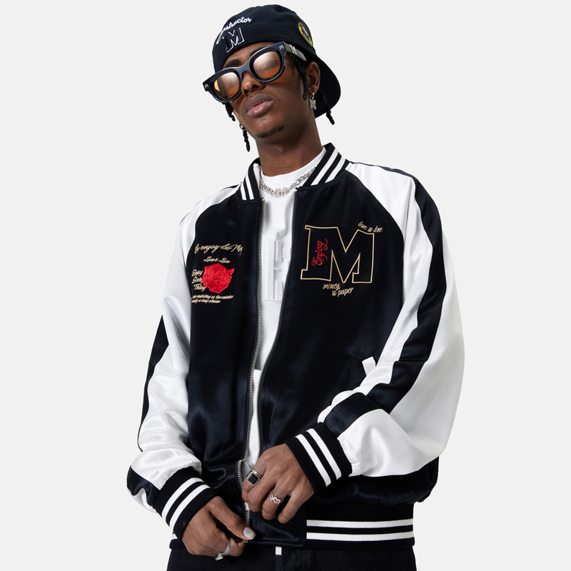 MEDM立领春秋宽松日本三醋酸