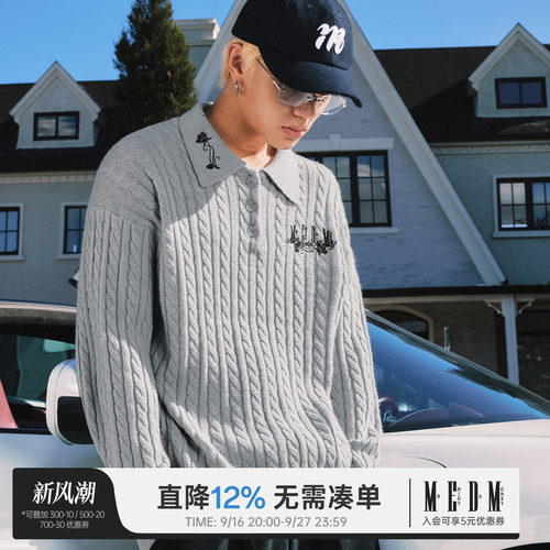 MEDM美式慵懒风针织衫