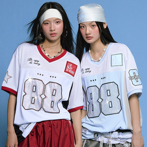 MEDM25SS网眼爆闪88短袖球衣