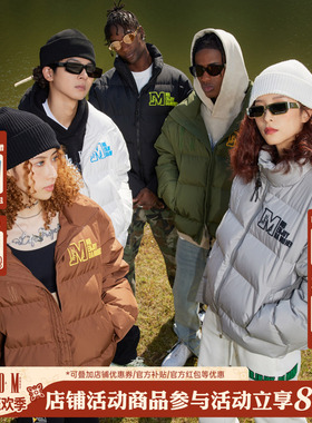 MEDM 90鸭绒刺绣基础羽绒服冬季美式短款休闲防风保暖外套潮牌男