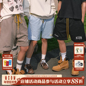 套装 复古五分裤 短裤 MEDM25SS立体绣基础款 夏季 美式 男直筒休闲裤 潮