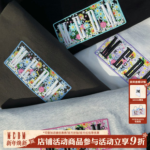 情侣上衣 男潮牌宽松五分袖 MEDM25SS花卉boxT恤女美式 复古休闲短袖